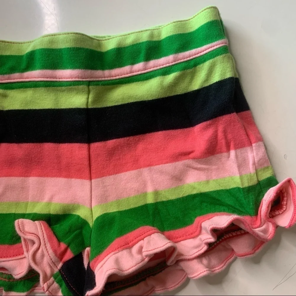 Gymboree watermelon Stripe ruffle shorts girls toddler 3T casual